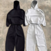 main-image-1 Tracksuits for Men Manufacturer Top Quality Solid Color Fleece Custom Baggy Casual 100 Cotton Men Tracksuit Set