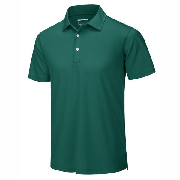 Classic Fit Men's Polo Shirts 100% Cotton Short Sleeve Anti-Wrinkle Breathable Fabric for Business Casual and Outdoor Wear