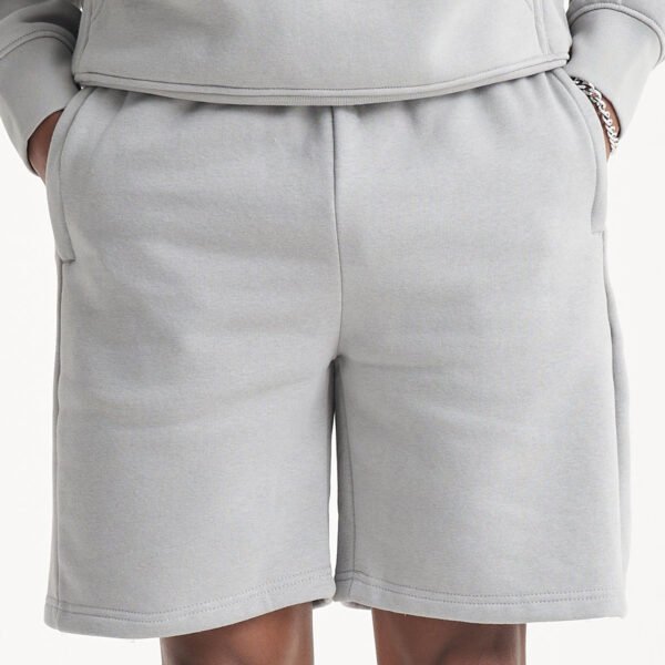 main-image-4 New Arrival Men's Cotton Sweat Shorts with Pockets Bur Solid Pattern Mesh Gym Sports Runner Shorts