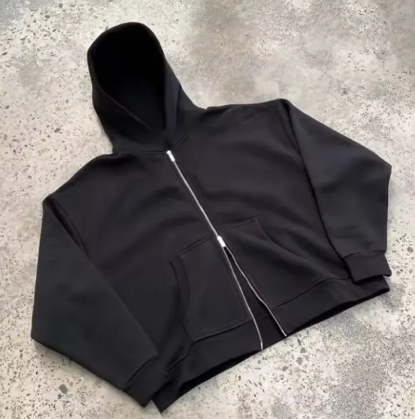 main-image-4 Tracksuits for Men Manufacturer Top Quality Solid Color Fleece Custom Baggy Casual 100 Cotton Men Tracksuit Set