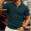 main-image-5 Summer Men's Business Button Down Collar Knitted Polo Shirts Cool Ice Silk Sweater Shirt