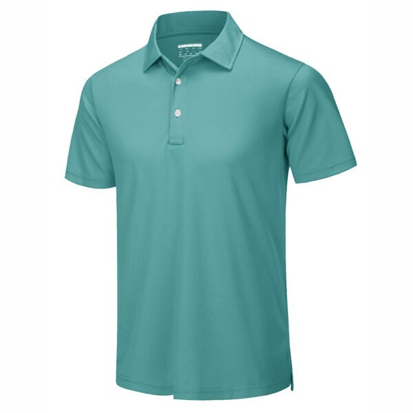 Classic Fit Men's Polo Shirts 100% Cotton Short Sleeve Anti-Wrinkle Breathable Fabric for Business Casual and Outdoor Wear