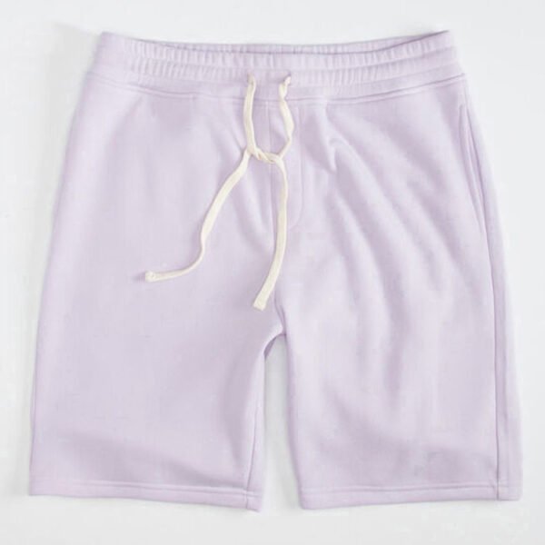 main-image-5 High Street 100% Cotton Solid Men Shorts Anti-Wrinkle Elastic Waist Customized Lightweight Latest Design Casual Wear Wholesale