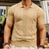 main-image-6 Summer Men's Business Button Down Collar Knitted Polo Shirts Cool Ice Silk Sweater Shirt