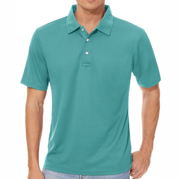 Classic Fit Men's Polo Shirts 100% Cotton Short Sleeve Anti-Wrinkle Breathable Fabric for Business Casual and Outdoor Wear