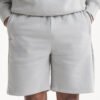 main-image-6 New Arrival Men's Cotton Sweat Shorts with Pockets Bur Solid Pattern Mesh Gym Sports Runner Shorts