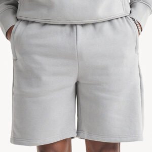 New Arrival Men's Cotton Sweat Shorts with Pockets Bur Solid Pattern Mesh Gym Sports Runner Shorts