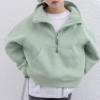 Customization Fashion Plain Oversize Cotton Baby Hoodies & Sweatshirts Girl Quarter Zip Hoodie Baby Pullover Jackets Outwears