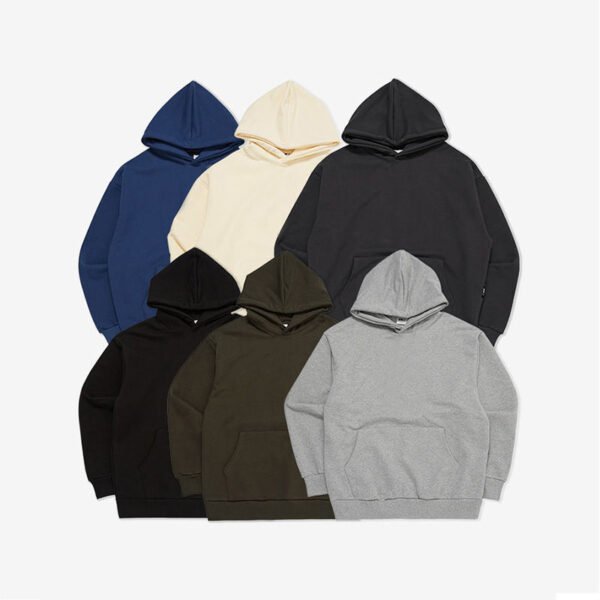 main_image_1 (1) Custom High Quality Hoodies Logo Thick Unisex Oversized Basic Style Hoodies Blank Pure Color Streetwear Hoodies