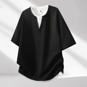 main_image_1 Summer New Arrival Crew Neck Men T Shirt Loose Casual Creative Design Trendy Fashion Short Sleeve Tee