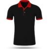 main_image_1 (2) Custom Unisex Promotional Polo Shirt Men's Black Polo Shirt Red Collar Wholesale Bulk Polo Shirts Men's Short-sleeved Designed