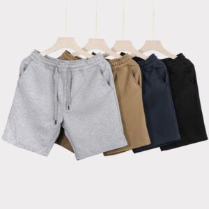 Summer Essentials Casual Shorts Custom Logo Private Label Street Wear 100% Cotton Plain Jogger Men Fashion Heavyweight Shorts