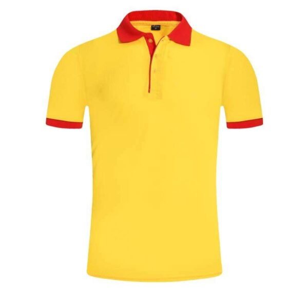 main_image_2 (2) Custom Unisex Promotional Polo Shirt Men's Black Polo Shirt Red Collar Wholesale Bulk Polo Shirts Men's Short-sleeved Designed