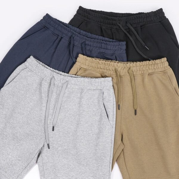 main_image_2 (3) Summer Essentials Casual Shorts Custom Logo Private Label Street Wear 100% Cotton Plain Jogger Men Fashion Heavyweight Shorts