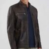 Leather Coat for Women Aviator Suede Jackets with Silk Zipper