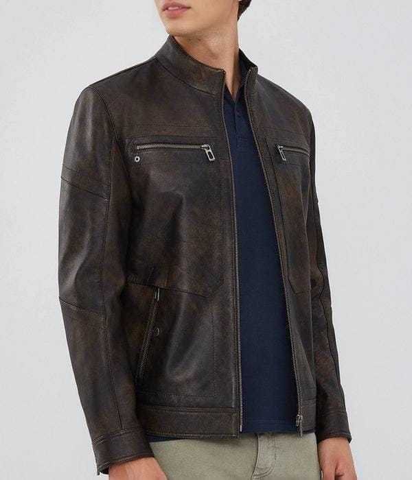Leather Coat for Women Aviator Suede Jackets with Silk Zipper