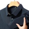 main_image_3 (1) Seamless Ice Silk Polo Shirt for Middle-aged Men Summer Business Casual Skin Friendly Breathable Lapel
