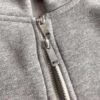 Wholesale Winter Customized Men's Double Zip up Oversized Cotton Hoodie 500 Gsm French Terry Boxy Cropped Hoodie