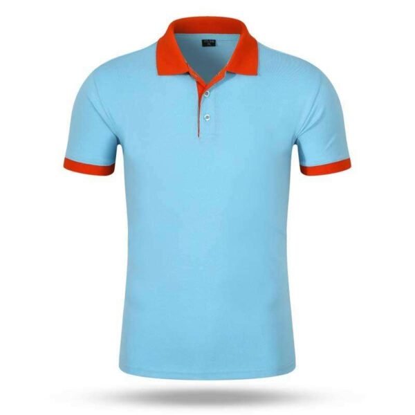 main_image_3 (2) Custom Unisex Promotional Polo Shirt Men's Black Polo Shirt Red Collar Wholesale Bulk Polo Shirts Men's Short-sleeved Designed