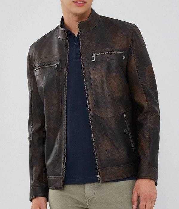 Leather Coat for Women Aviator Suede Jackets with Silk Zipper