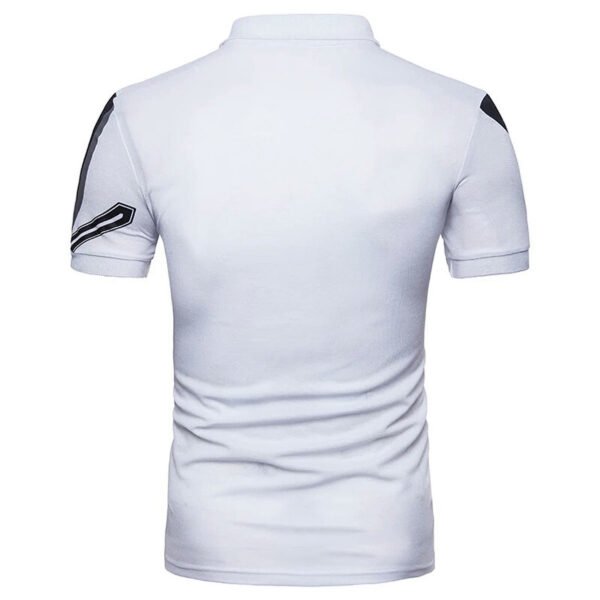 Men's Geometric Print Polo Shirt Short Sleeve Slim Fit Turndown Collar Cotton Polyester Golf Sportswear Wholesale