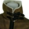 Customized Sheep Leather Bomber Leather Jacket With Fur Lining for Men