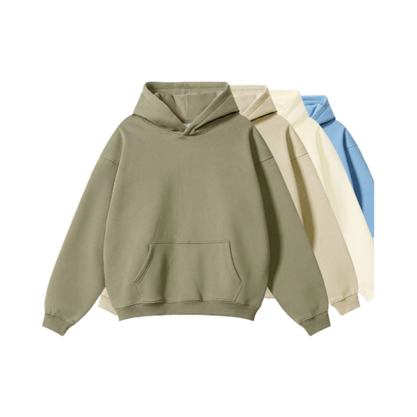 Mens Heavyweight Hooded Jersey Knitted 100% Cotton Camouflage Classic Pullover Casual Streetwear Hoodie