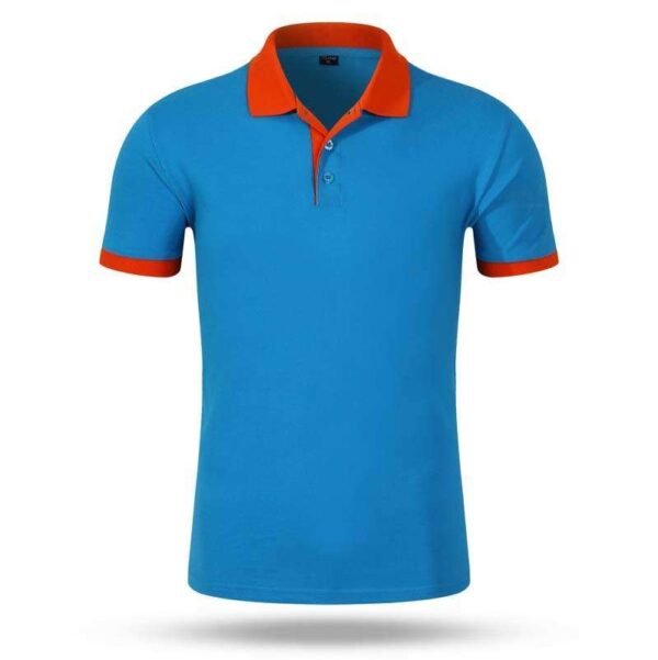main_image_4 (2) Custom Unisex Promotional Polo Shirt Men's Black Polo Shirt Red Collar Wholesale Bulk Polo Shirts Men's Short-sleeved Designed
