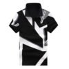 Men's Geometric Print Polo Shirt Short Sleeve Slim Fit Turndown Collar Cotton Polyester Golf Sportswear Wholesale