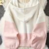 High Quality Winter Autumn Cashmere Wool Women's Hoodie Sweater Elegant Button Cardigan Sweaters