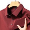 main_image_6 (1) Seamless Ice Silk Polo Shirt for Middle-aged Men Summer Business Casual Skin Friendly Breathable Lapel