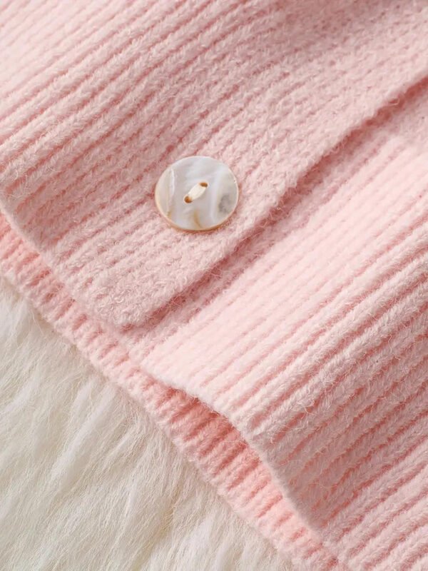 High Quality Winter Autumn Cashmere Wool Women's Hoodie Sweater Elegant Button Cardigan Sweaters