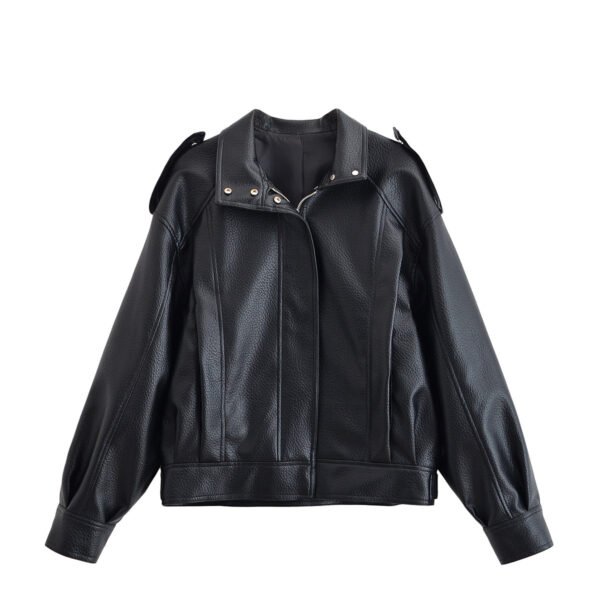 Men's Oversized Vintage Leather Biker Jacket