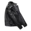 Wholesale Men's Slim Fit Crocodile Embossed Goat Leather Biker Jacket