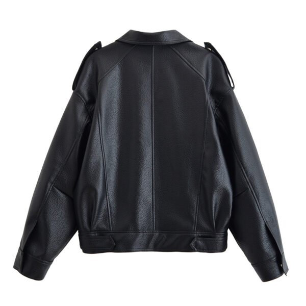 Men's Oversized Vintage Leather Biker Jacket
