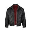 Men's Custom Oversized Fleece-Lined Leather Flight Jacket