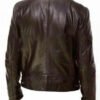 Men's Vintage Cafe Racer Genuine Leather Biker Jacket