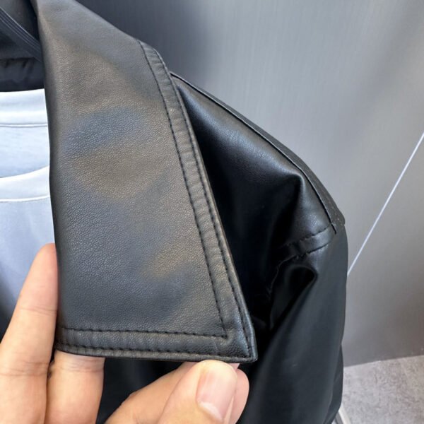 Men's Custom PU Synthetic Leather Casual Jacket