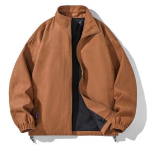 skin jck1 Custom Men’s Suede Windbreaker Jacket