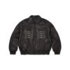 Men's Custom Multi-Studded Genuine Leather Biker Jacket