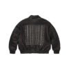 Men's Custom Multi-Studded Genuine Leather Biker Jacket