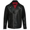 Men's Custom Genuine Leather Biker Jacket