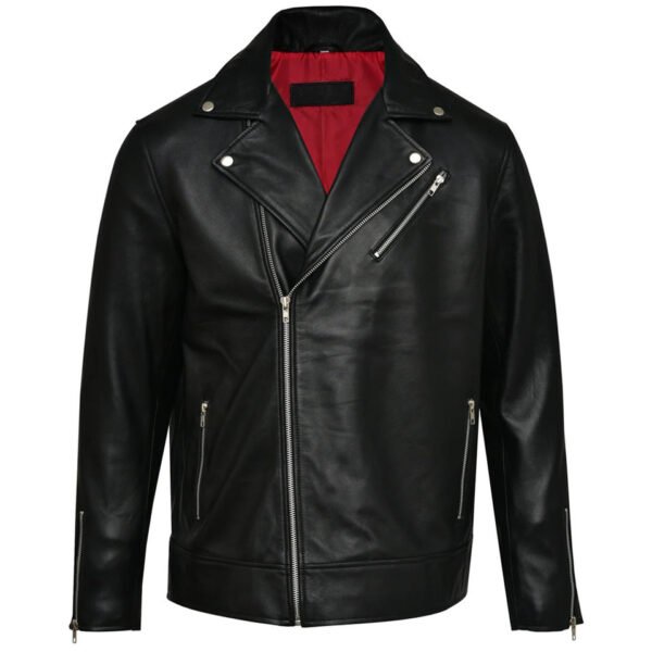 Men's Custom Genuine Leather Biker Jacket