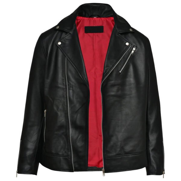 Men's Custom Genuine Leather Biker Jacket