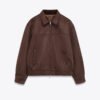 sude red1 Custom Women's Suede Bomber Jacket