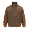 suede jck2 Custom Men’s Suede Bomber Jacket