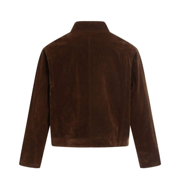 suede red jck2 Unisex Retro Suede Deconstructed Streetwear Jacket