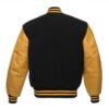 Men's Custom Wool & White Leather Sleeve Varsity Jacket