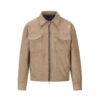 Men's Custom Suede Leather Multi-Pocket Zip Jacket