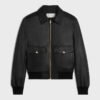 Custom Women's Luxury Leather Aviator Bomber Jacket